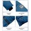 imageWULFUL Kids Boys Winter Coat Hooded Puffer Windbreaker Warm Cotton Jacket Parka Down Outdoor CoatsLight Navy