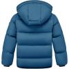 imageWULFUL Kids Boys Winter Coat Hooded Puffer Windbreaker Warm Cotton Jacket Parka Down Outdoor CoatsLight Navy