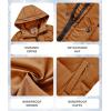 imageWULFUL Kids Boys Winter Coat Hooded Puffer Windbreaker Warm Cotton Jacket Parka Down Outdoor CoatsOrange