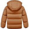 imageWULFUL Kids Boys Winter Coat Hooded Puffer Windbreaker Warm Cotton Jacket Parka Down Outdoor CoatsOrange