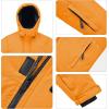 imageWULFUL Kids Waterproof Ski Jacket Warm Fleece Hooded Boys and Girls Winter Snow Coat OutwearWindproof RainCoatOrange