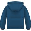 imageWULFUL Kids Waterproof Ski Jacket Warm Fleece Hooded Boys and Girls Winter Snow Coat OutwearWindproof RainCoatPeacock Blue