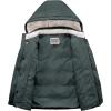 imageWULFUL Kids Boys Winter Coat Detachable Hat Puffer Windbreaker Warm Cotton Jacket Parka Down Outdoor CoatsDark Gray