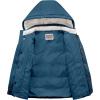 imageWULFUL Kids Boys Winter Coat Detachable Hat Puffer Windbreaker Warm Cotton Jacket Parka Down Outdoor CoatsLight Navy