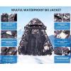 imageWULFUL Womens Waterproof Ski Jacket Warm Winter Coats Windproof Winter Jackets for Women Fleece Lined Windbreaker with HoodBlack Camo
