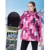 imageWULFUL Womens Waterproof Ski Jacket Warm Winter Coats Windproof Winter Jackets for Women Fleece Lined Windbreaker with HoodDigital Printing03