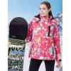 imageWULFUL Womens Waterproof Ski Jacket Warm Winter Coats Windproof Winter Jackets for Women Fleece Lined Windbreaker with HoodDigital Printing04