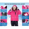 imageWULFUL Womens Waterproof Ski Jacket Warm Winter Coats Windproof Winter Jackets for Women Fleece Lined Windbreaker with HoodRose Red