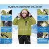 imageWULFUL Womens Waterproof Ski Jacket Warm Winter Coats Windproof Winter Jackets for Women Fleece Lined Windbreaker with HoodSage Green