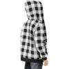 imageWULFUL Boys Flannel Fleece Jackets Plaid Sherpa Hoodie Zip Up Winter Coat 514 YearsBlack 649