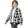 imageWULFUL Boys Flannel Fleece Jackets Plaid Sherpa Hoodie Zip Up Winter Coat 514 YearsBlack 649