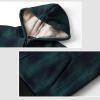 imageWULFUL Boys Flannel Fleece Jackets Plaid Sherpa Hoodie Zip Up Winter Coat 514 YearsGreen 813