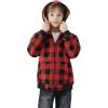 imageWULFUL Boys Flannel Fleece Jackets Plaid Sherpa Hoodie Zip Up Winter Coat 514 YearsRed 798