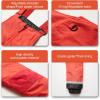 imageWULFUL Kids Waterproof Ski Bib Boys Girls Winter Snow PantsRed