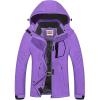 imageWULFUL Womens Waterproof Ski Jacket Warm Winter Coats Windproof Winter Jackets for Women Fleece Lined Windbreaker with HoodPurplen2