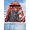 imageWULFUL Boys Waterproof Ski Jacket Warm Fleece Hooded Winter Snow CoatOrange0006