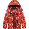 imageWULFUL Boys Waterproof Ski Jacket Warm Fleece Hooded Winter Snow CoatOrange0006