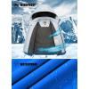imageWULFUL Boys Waterproof Ski Jackets Warm Fleece Lined Hooded Winter Snow CoatBlue Greynew