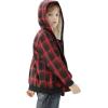 imageWULFUL Boys Flannel Fleece Jackets Plaid Sherpa Hoodie Zip Up Winter Coat 514 YearsRed 711