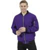 imageWULFUL Mens Lightweight Jackets Casual Windbreaker Stylish Light Golf Work Dress BusinessPurple