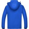 imageWULFUL Mens Ski Jackets Warm Winter Snow Windbreaker Resistant Snowboard Fleece Coat Mountain Waterproof Parka with Hood Blue Large