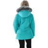imageWULFUL Girls Winter Parka Coat Long Hooded Waterproof Warm Fleece Puffer JacketTeal