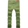 imageWULFUL Mens Ripped Jeans Slim Fit Skinny Stretch Comfy Denim Jeans PantsLight Greenbs04