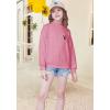 imageWULFUL Girls Casual Crew neck Sweatshirts Long Sleeve Fashion Pullovers for Teen GirlsPink