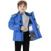 imageWULFUL Boys Winter Waterproof Ski Coat Kids Thick Fleece Snow Jacket Outdoor Windproof CoatBlue