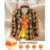 imageWULFUL Mens Flannel Fleece Jackets Sherpa Lined Shirt Jacket Plaid Jackets Shacket Winter Outerwear WarmBlack Yellow976