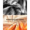imageWULFUL Mens Flannel Fleece Jackets Sherpa Lined Shirt Jacket Plaid Jackets Shacket Winter Outerwear WarmGrey567