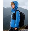 imageWULFUL Boys Winter Waterproof Ski Coat Kids Windproof Snow Jacket with Detachable HoodBlue