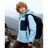 imageWULFUL Boys Winter Waterproof Ski Coat Kids Windproof Snow Jacket with Detachable HoodLight Blue