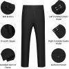 imageWULFUL Mens 2 Piece Slim Fit Suit Set One Button Blazer Jacket Pants SetBlack