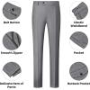 imageWULFUL Mens 3 Piece Slim Fit Suit Set One Button Blazer Jacket Pants Tuxedo Set for Party Wedding and BusinessDark Grey