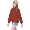 imageWULFUL Girls Casual Crew neck Sweatshirts Long Sleeve Fashion Pullovers for Teen GirlsBrown