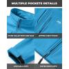 imageWULFUL Mens Lightweight Softshell Jacket Warm Fleece Lined Windbreaker Waterproof Rain Jacket for Winter Outdoor HikingBlue