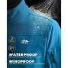 imageWULFUL Mens Lightweight Softshell Jacket Warm Fleece Lined Windbreaker Waterproof Rain Jacket for Winter Outdoor HikingBlue