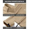 imageWULFUL Mens Lightweight Softshell Jacket Warm Fleece Lined Windbreaker Waterproof Rain Jacket for Winter Outdoor HikingKhaki