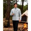 imageWULFUL Mens Lightweight Softshell Jacket Warm Fleece Lined Windbreaker Waterproof Rain Jacket for Winter Outdoor HikingLight Grey