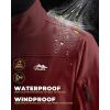 imageWULFUL Mens Lightweight Softshell Jacket Warm Fleece Lined Windbreaker Waterproof Rain Jacket for Winter Outdoor HikingWine Red