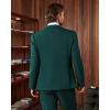 imageWULFUL Mens Slim Fit 3 Piece Suits Two Button Blazer Vest amp Pants Tuxedo Set for Business Wedding PartyBlackish Green