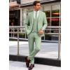 imageWULFUL Mens Suit 3 Piece Slim Fit Suits for Men One Button Blazer Jacket Pants Tuxedo Suit Set for Prom Wedding and BusinessSage Green