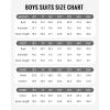 imageWULFUL Boys Formal Suit SetSlim Fit Blazer Dress Shirt Pants with Bow Tie 616 YearsLight Grey