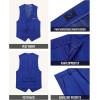 imageWULFUL Boys Formal Suit SetSlim Fit Blazer Dress Shirt Pants with Bow Tie 616 YearsRoyal Blue