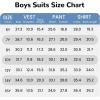 imageWULFUL Boys Suits 5Pieces Formal Slim Fit Tuxedo Suit SetTeen Suits for Wedding Ring Bearer Church OutfitLight Grey