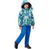 imageWULFUL Kids Ski Jacket Pants Suits Waterproof Snow Suit Windproof Winter Ski Suit Boys and GirlsHs02blue