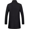 imageWULFUL Men Wool Trench Coat Slim Fit Winter CoatBlack038