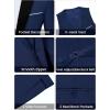 imageWULFUL Mens 3 Piece Suits Slim Fit Tuxedo Suit Set One Button Shawl Lapel Blazer Jacket Vest Pants Set for Prom BusinessNavynotch Lapel