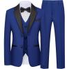 imageWULFUL Boys Suits 5Piece Tuxedo Suit Set Jacket Pants Shirt Vest amp Bow Tie for Kids Wedding Ring Bearer PartyRoyal Blue